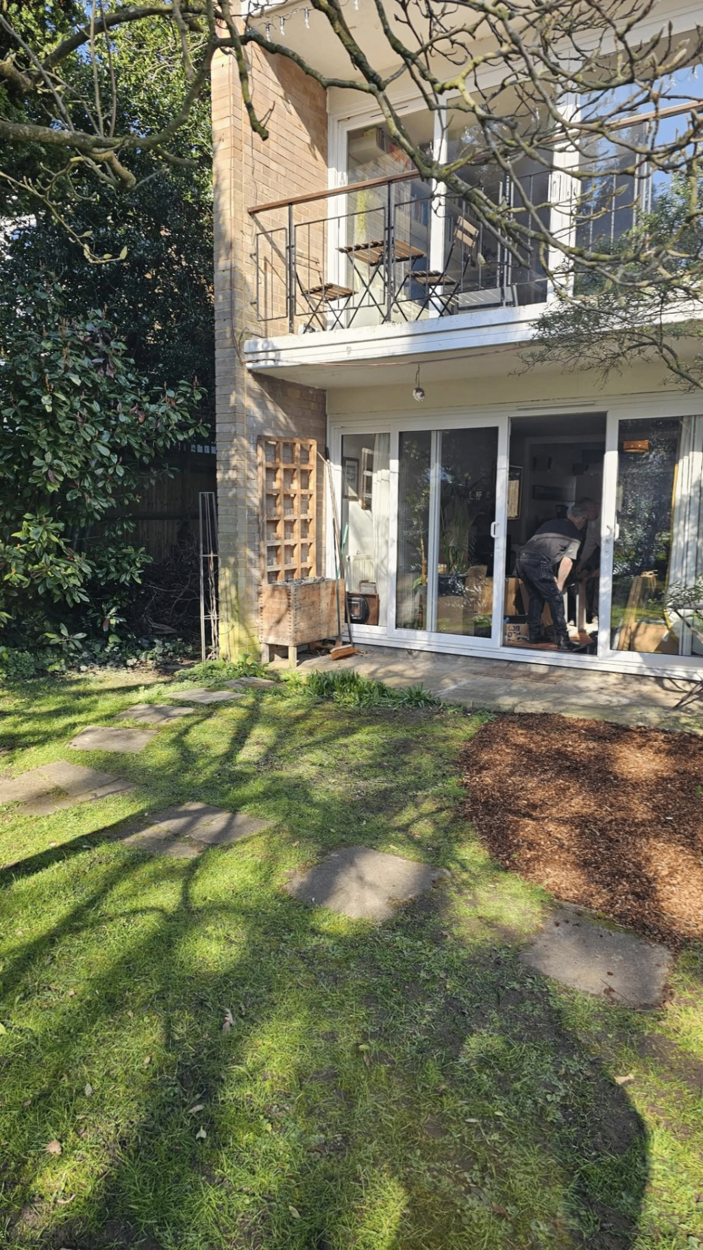 Garden-side after Instaclear clearance
